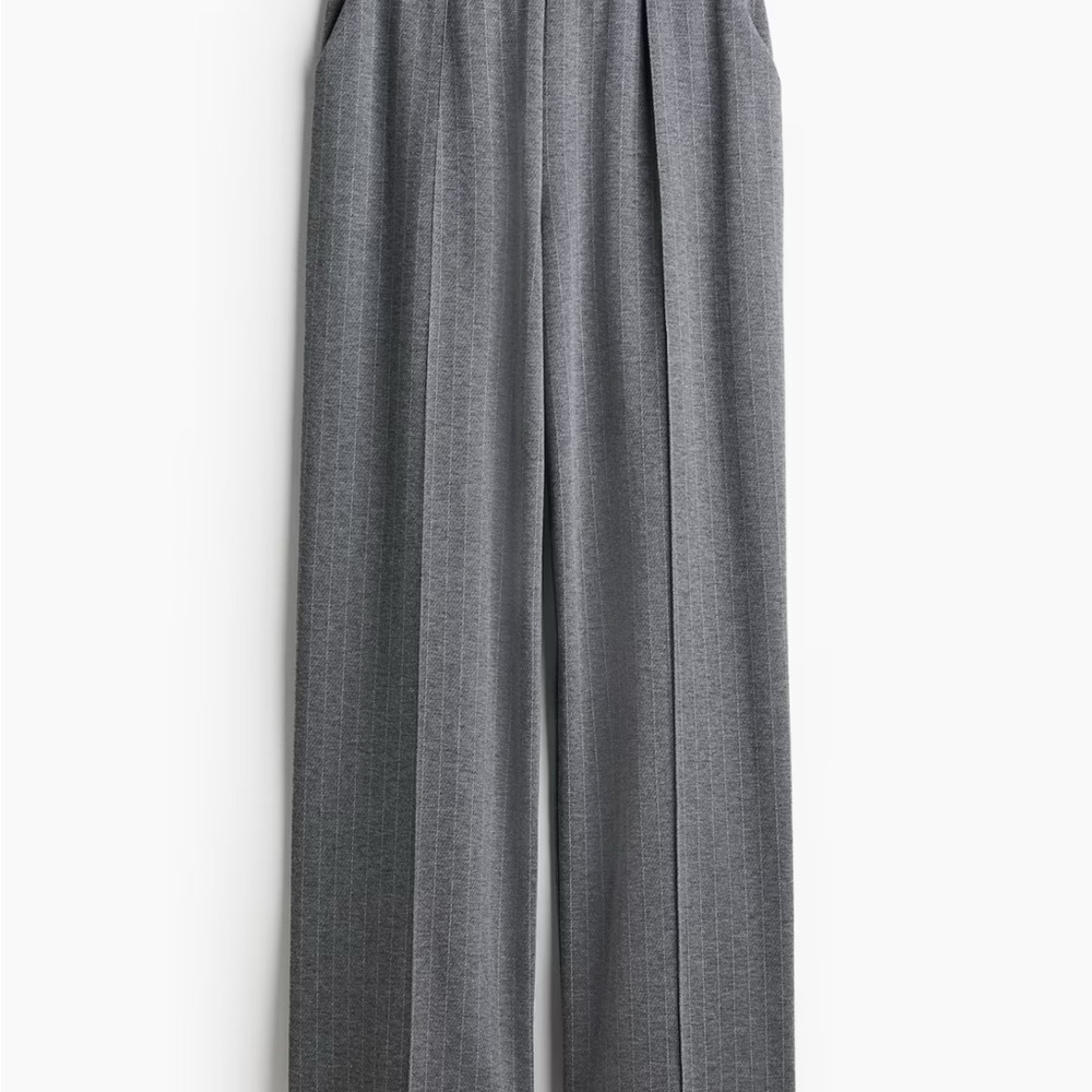 H&M Charcoal Wide Leg Trousers